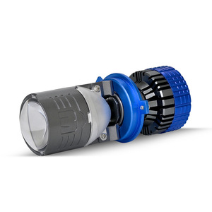2024 yeni Led araba farlar A7 H4 küçük araba Led farlar Lens 60W yüksek ışın Mini Bi Led projektör Lens ampuller araba aksesuarları - Product Image 2