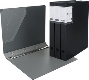 A4 4-ringsmap met hendel, archiefmap, kantoorartikelen, op maat gemaakte map, plastic kartonnen rapportomslag, 4 gaten - Product Image 1