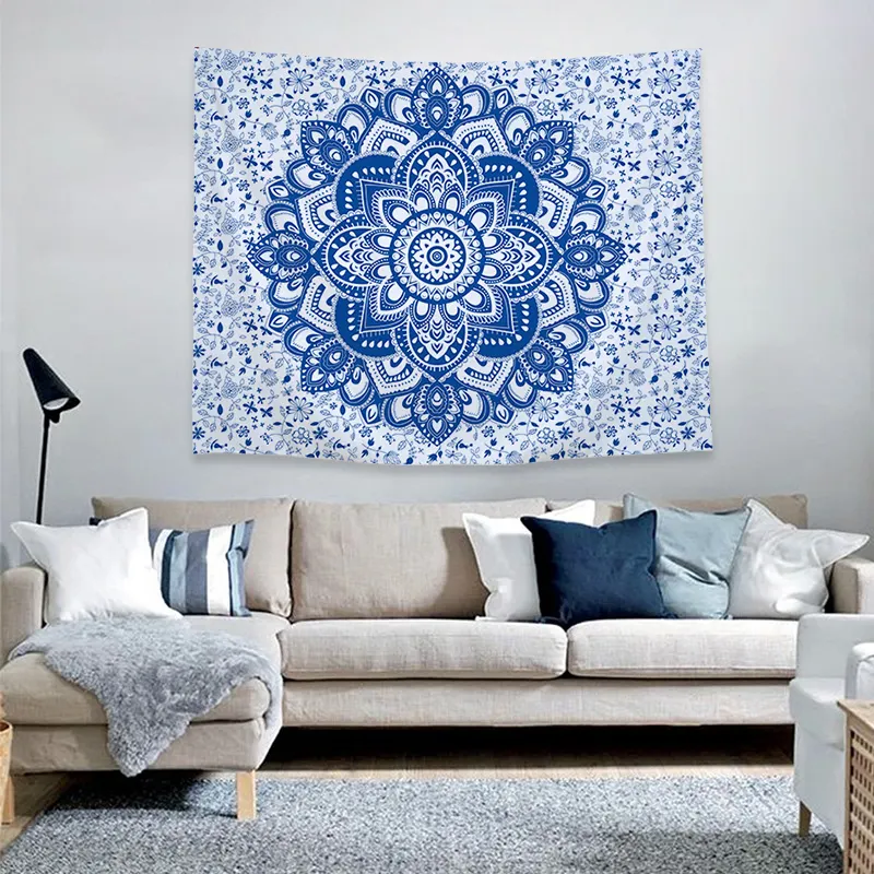 Mandala Indian Tapestry Wall Hanging Beach Mat Bohemian Handmade Fabric Gobelin