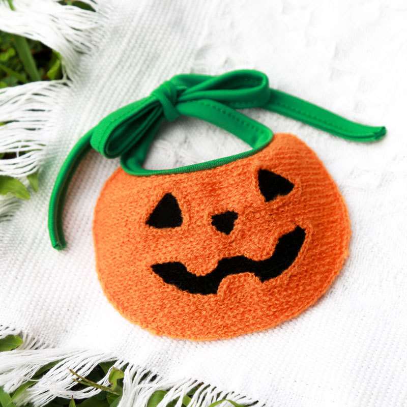 Cinturino asciugamano saliva zucca arancione