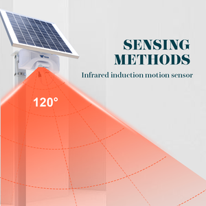 Sistema de alarma Solar IPX5 Pir, detector de movimiento, sonido, infrarrojos, Sensor de movimiento humano - Product Image 4