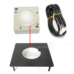 Placa de Metal para Trackball de montaje, 2 pulgadas de diámetro, pista de seguimiento, ratón para 60 en 1, máquina de juego de mesa Arcade - Product Image 1