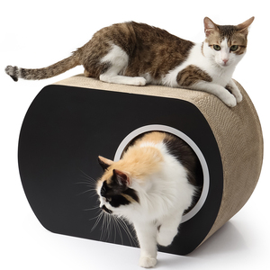 Large Corrugated Cardboard Cat Scratcher Lounge <strong>Catnip</strong> Enhance