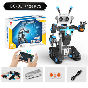 Baustein Intelligentes Block gebäude Programmierter Roboter Pädagogisches RC-Block-Set Intelligentes fern gesteuertes Roboters pielzeug für Kinder
