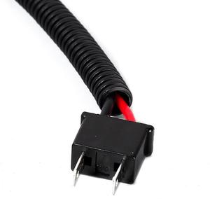 H7 doğru açı düz fiş adaptör kablo demeti soket tel diyot uzatma dönüştürücü kablosu için Led far lambaları - Product Image 3