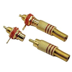 Altın kaplama bağlayıcı Lotus fiş RCA kadın Jack lehimleme ses konektörü RCA konektörü kadın RCA kadın paneli montaj soketi - Product Image 4