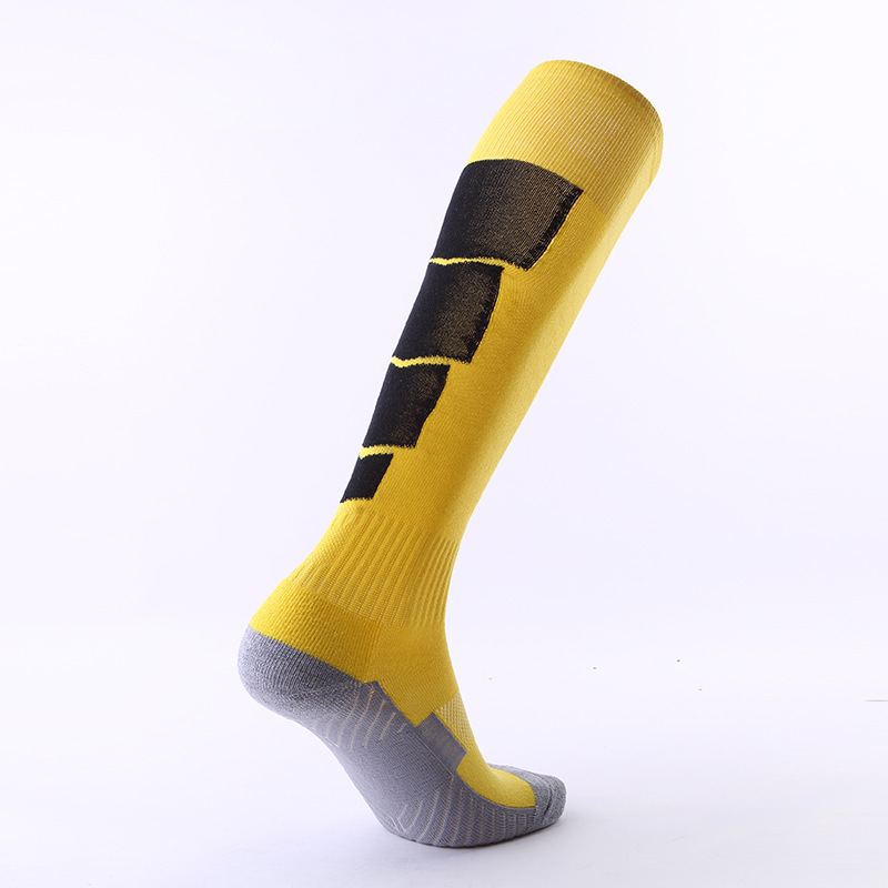 Yellow and black-soccer socks