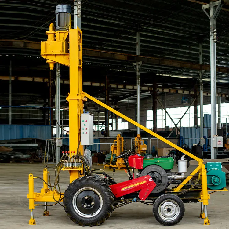 Automação/quatro rodas HW profundo trator montado hidráulico água bem perfuração Rig para hard rock