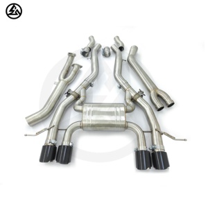 Csz ท่อไอเสียแบบ catback ท่อกลางแบบสปอร์ตสำหรับ BMW S58 G80 G82 M3 M4 3.0T ระบบท่อไอเสียแบบควบคุมระยะไกล