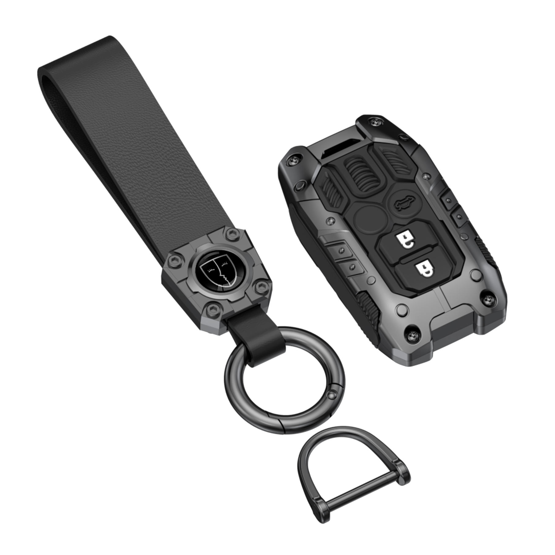 2B-T black with belt keychain