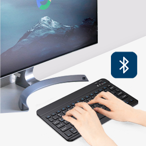 Rechargeable Office Low Profile Wireless <strong>Keyboard</strong> BT 78 Keys Mini Wireless <strong>Keyboard</strong> <strong>for</strong> Tablets/mac Mac/windows/ios - Product Image 6