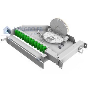 Panel de parche giratorio de fibra de 48 puertos, marco de distribución óptica, módulo de fibra pivotante, 19 pulgadas, 1U - Product Image 6
