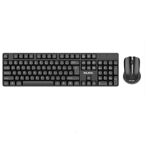 BIOJEE W100 Combos de teclado y mouse inalámbricos 104 teclas 2,4 GHz para oficina de negocios o juego de computadora en casa - Product Image 1