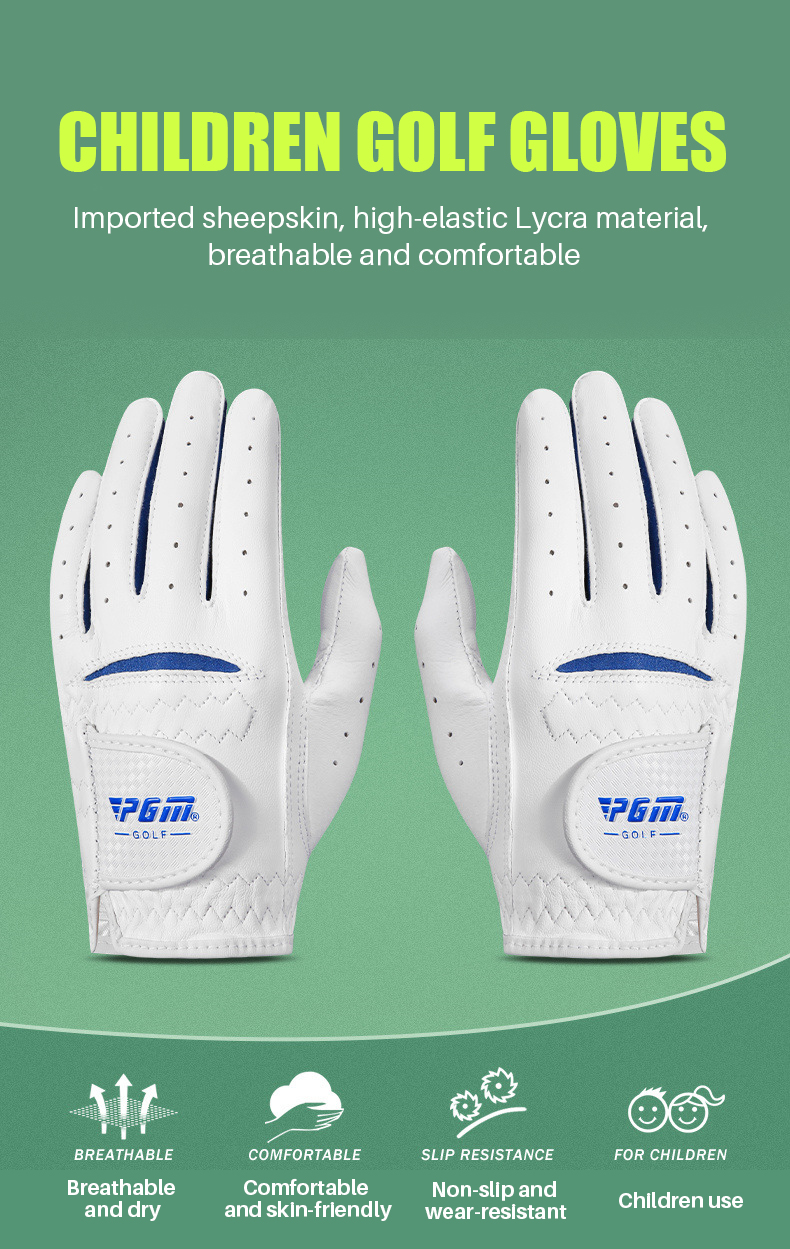 PGM ST023 Children Leather Golf Gloves Teen gloves