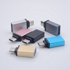 Adaptador USB 3,0 hembra A tipo C macho, convertidor de datos USB A USB C