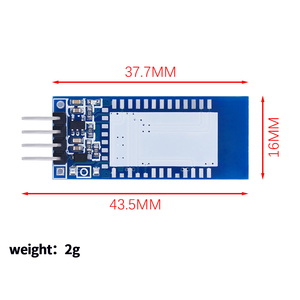 Bluetooth Serielle Port-Grundplatte HC-05 Modul-Grundplatte HC-06 Smart Car DIY-Zubehör mit klarer Taste - Product Image 4