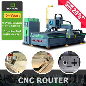 Fresadora cnc 1325/1530, enrutador de producción de anidación, carga automática, enrutador atc de 3 ejes para carpintería - Product Image 1