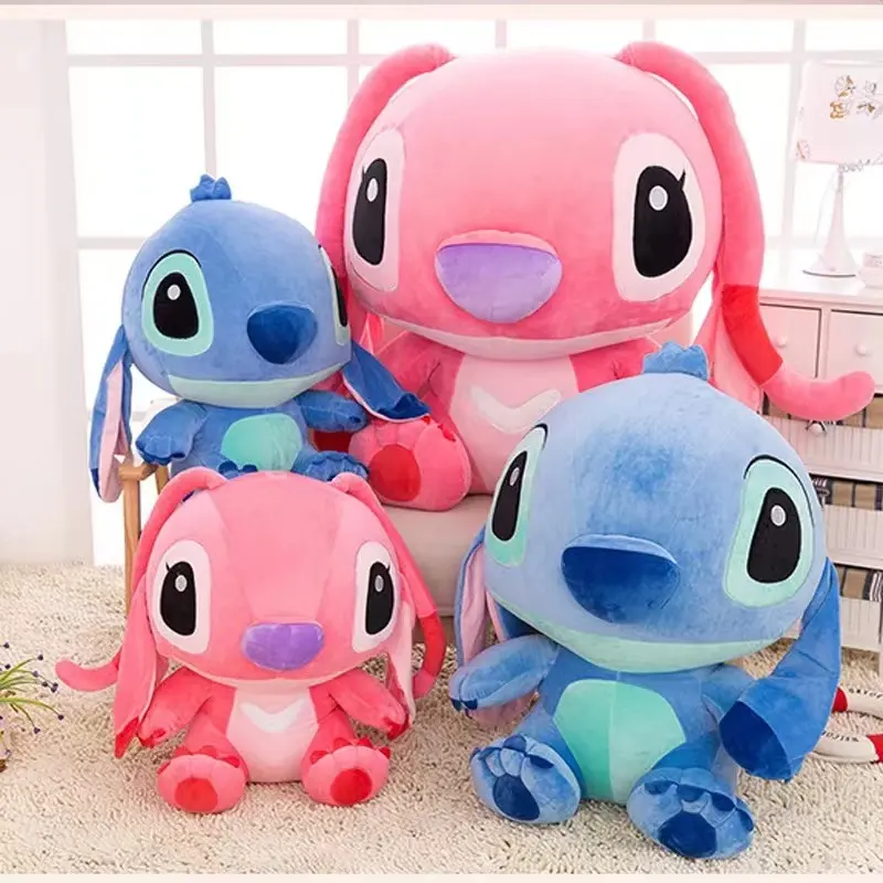 LEMÓN venta al por mayor lindo Stitch suave muñeco de peluche juguetes Lilo Animal relleno Anime personaje de dibujos animados