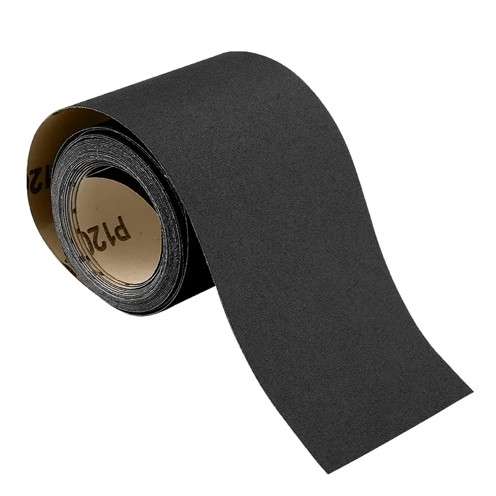 Abrasive wet and dry C weight sand paper black quartz silicon carbide abrasive roll