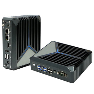 Fanless Mini PC 12th Gen J6412 Dual Lan Dual HD-MI 8 X USB DDR4 Support 4G/WiFi Barebone System Fanless <strong>Computer</strong> 12V - Product Image 3