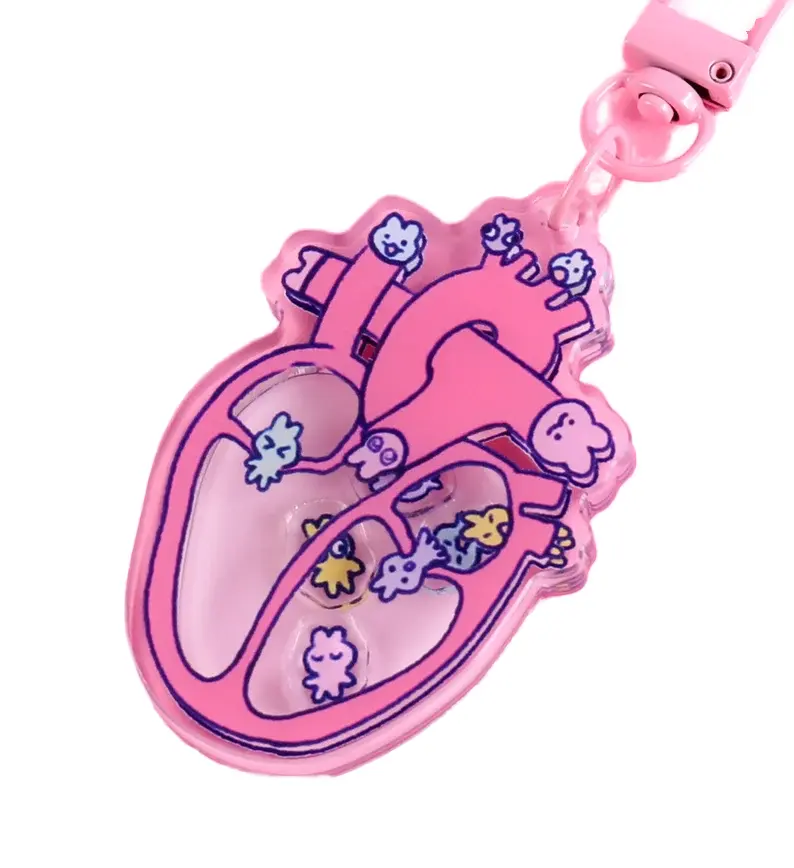 Bán Buôn Kawaii In Dễ Thương Phim Hoạt Hình Phim Hoạt Hình Nhựa Tùy Chỉnh Acrylic Charms Móc Khóa