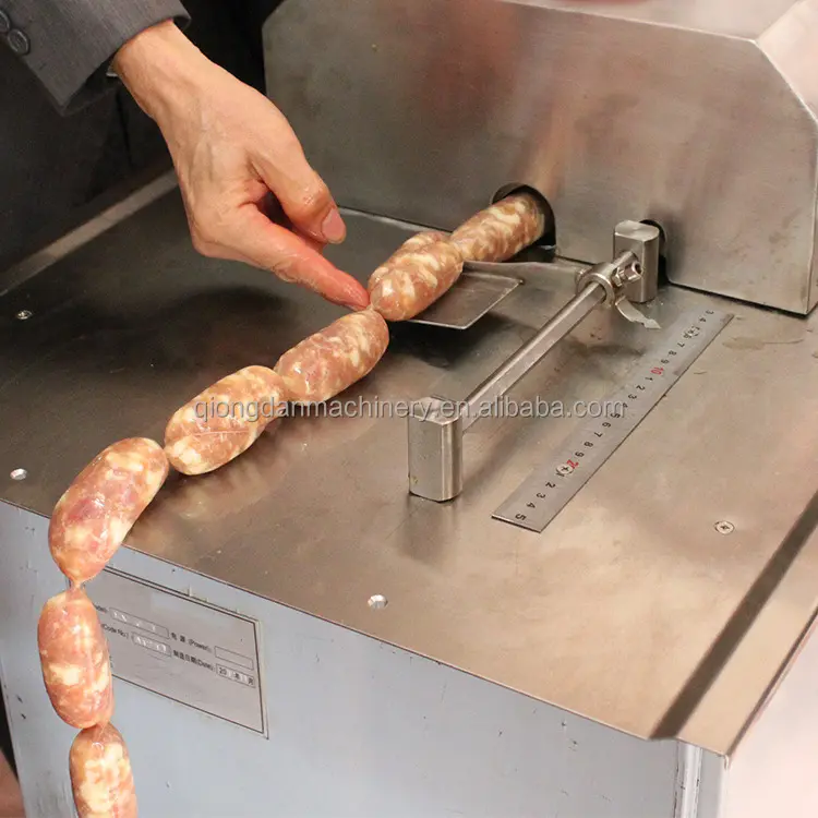 자동 스페인어 chorizo 소시지 바인딩 매듭 묶는 기계 판매 linker 소시지를 만드는 매듭을 짓기위한 상업용 기계