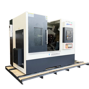 UnionTech TCK50 Piezas de torneado CNC Maquinaria Torno CNC Máquina C Y Axis Torreta de escritorio Torno CNC de cama inclinada - Product Image 3