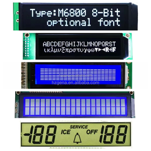 TN6-digit personalizzato Display LCD a 7 segmenti sfondo nero testo bianco strumento Display industriale codice segmento personalizzabile