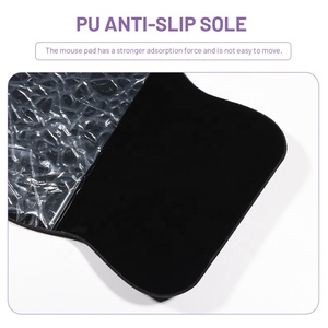 Ergonomic Gradient Gray Blue Cloth <strong>Keyboard</strong> <strong>Mouse</strong> Pad with Wrist Rest Custom Color Gel Base for Gaming <strong>Computer</strong> Office Home <strong>Use</strong> - Product Image 5