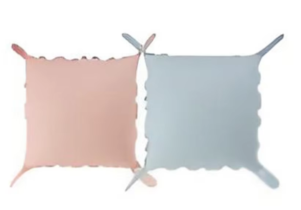 rose bébé + bleu bébé