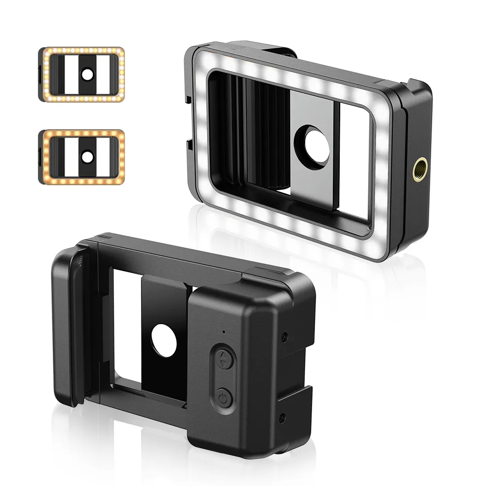 Apexel mới nhất phổ điện thoại chủ điền ánh sáng Clip Tương thích với 17mm Vít Ống Kính Điện thoại cho vlog nhiếp ảnh
