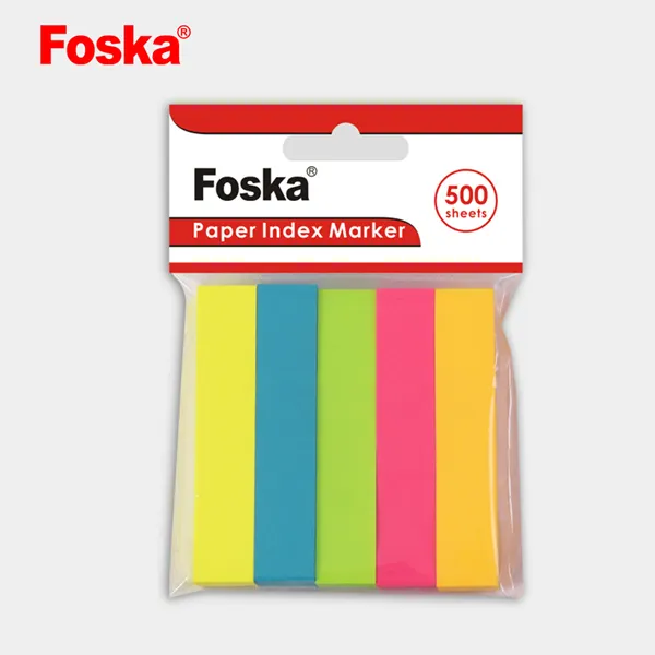 Foska nóng bán đầy màu sắc 400 Sheets dính dính chỉ số cuốn sách tabs cho văn phòng trường