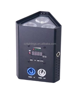 Luces ดิสโก้ดิสโก้เทค3X18W RGBW,ไฟพาร์แอลอีดีสามเหลี่ยมใช้แบตเตอรี่ไร้สาย DMX - Product Image 4