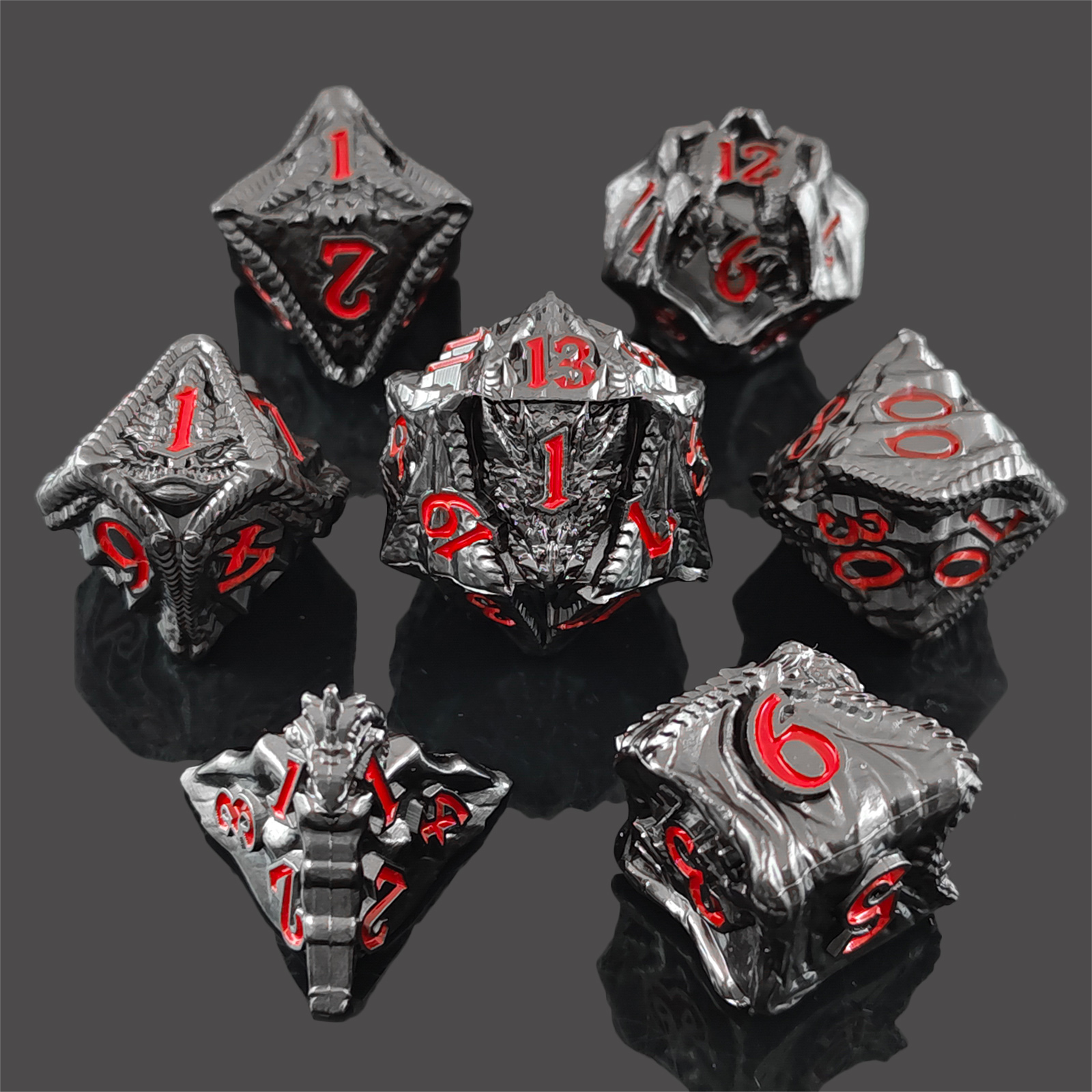 Black with Red Font
