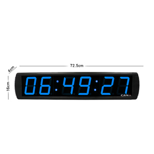 Orologio da parete multifunzione personalizzato 6 cifre 4 pollici blu LED grande Display conto alla rovescia Timer digitale per ufficio scuola Club - Product Image 1