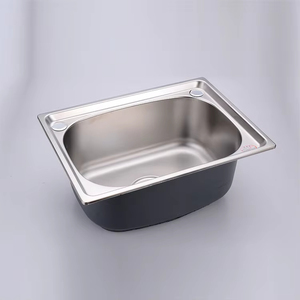 高品质单碗201不锈钢厨房水槽带排水板厨房水槽排水袋 - Product Image 2