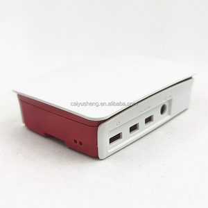Caja de plástico ABS para Raspberry Pie, caja acrílica para Raspberry Pi 4, color rojo y blanco