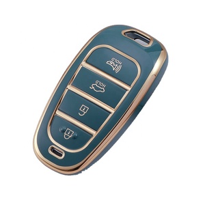 Hyundai Accent araba anahtarlık için TPU anahtar kapak 4-Button tutucu kılıf ile Tucson Verna Verna - Product Image 1