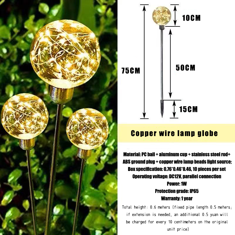 The diameter of the sphere is 10 centimeters