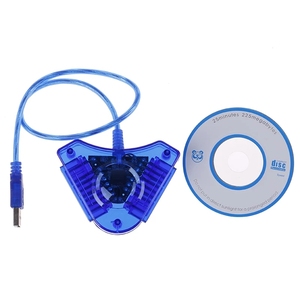 USB-конвертер для двух игровых приставок, Кабель-адаптер для PS2, привлекательный USB-контроллер для двух игровых приставок Playstation 2 с драйвером CD - Product Image 4