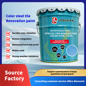 Sơn Xe công nghiệp gốc nước không phai màu lâu dài cho mái kim loại chống gỉ cải tạo gạch thép với màu sắc đẹp - Product Image 5