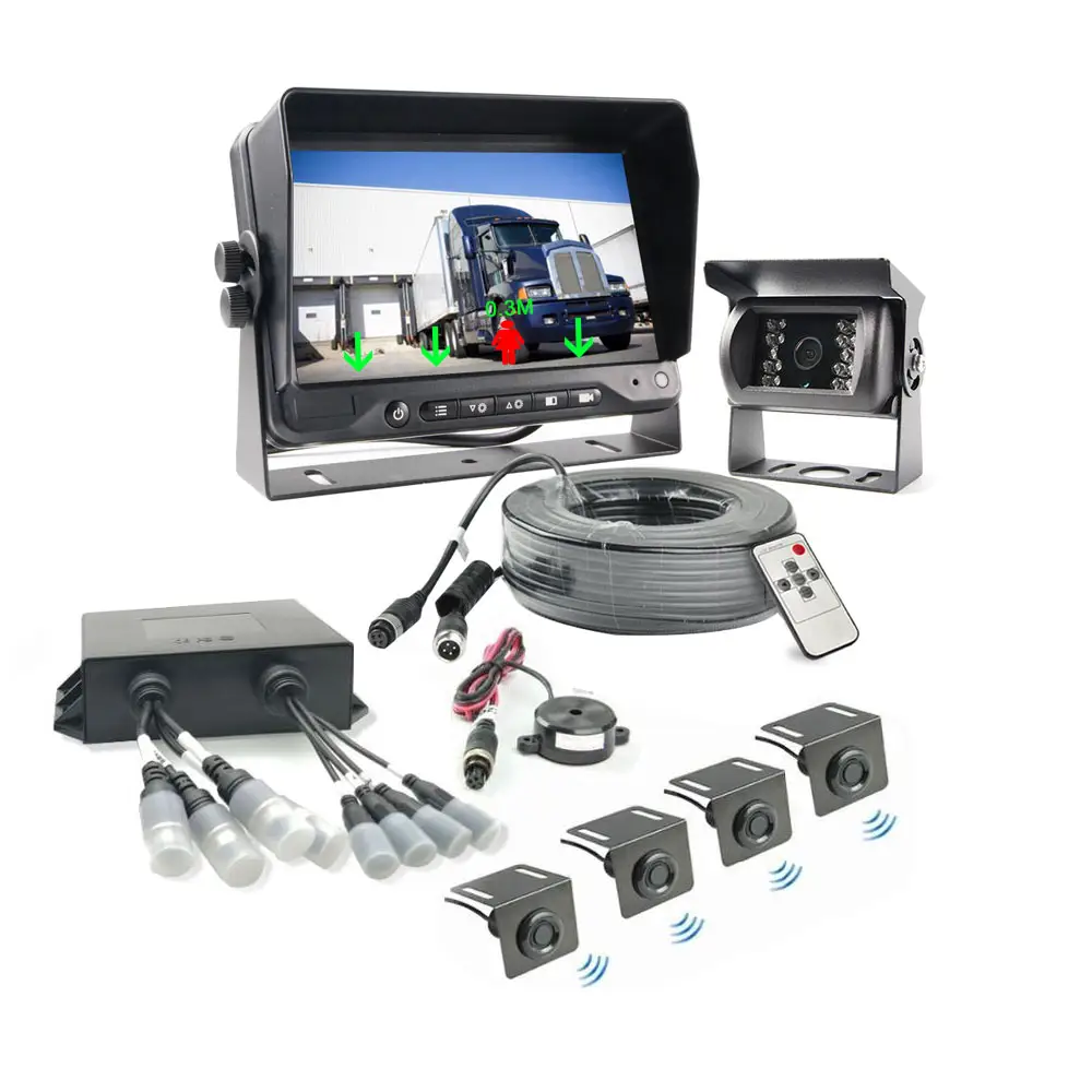 Systeem Met Truck Monitor Auto Radar Blind Spot 24V Camera Sensoren Afstand Parking Sensor