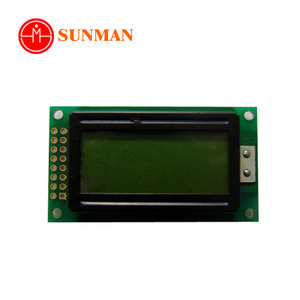 Piccolo mini stn giallo verde lcd0802a 0802 modulo display lcd 8x2 caratteri con hd44780