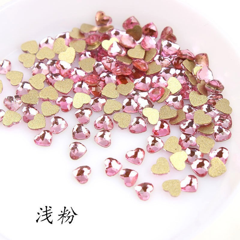 heart 3mm light pink