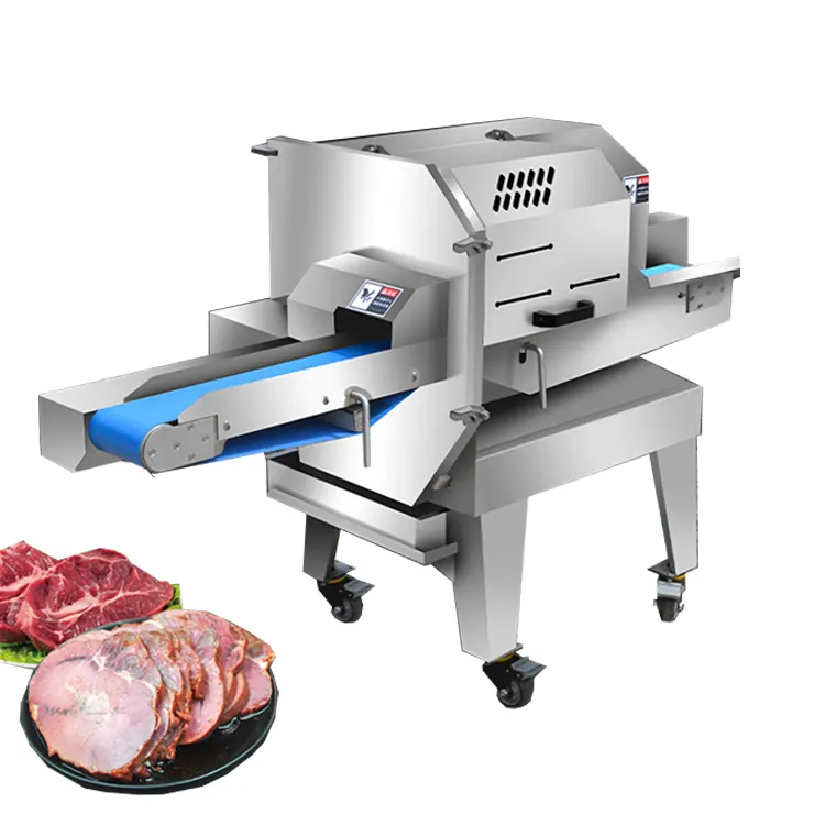China-Fabrik Kochfleisch-Schneidemaschine / Rindfleisch-Schweinenschneidemaschine / industrielle Fleischschneidemaschine Schneidemaschine treffen
