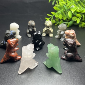 Tinh Thể Tự Nhiên Khắc Động Vật Khủng Long 3-4Cm Pha Lê Đá Quý Thủ Công Cho Trang Trí Trẻ Em Quà Tặng - Product Image 4