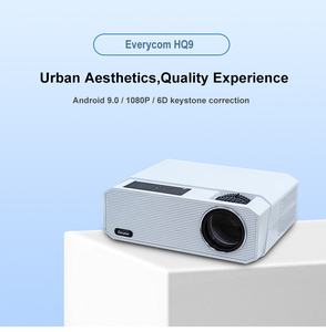 Everycom HQ9 OEM ODM High Brightness Projector Android 9 LCD Video TV Smart Home Theater 4K 1080P Projector - Product Image 2