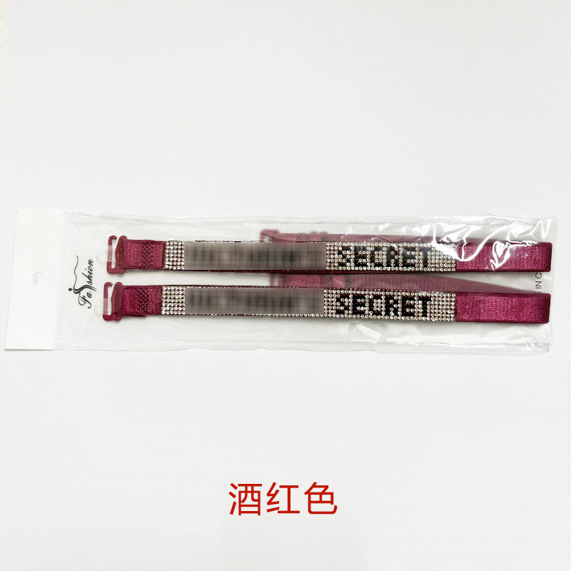 Victrias Secret con tracolla di diamanti - rosso vino