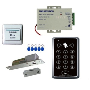 Smart RFID <strong>Keypad</strong> Access Control <strong>System</strong> Password Set with Bolt <strong>Lock</strong> Door Access <strong>System</strong> for Glass Door with Master Cards