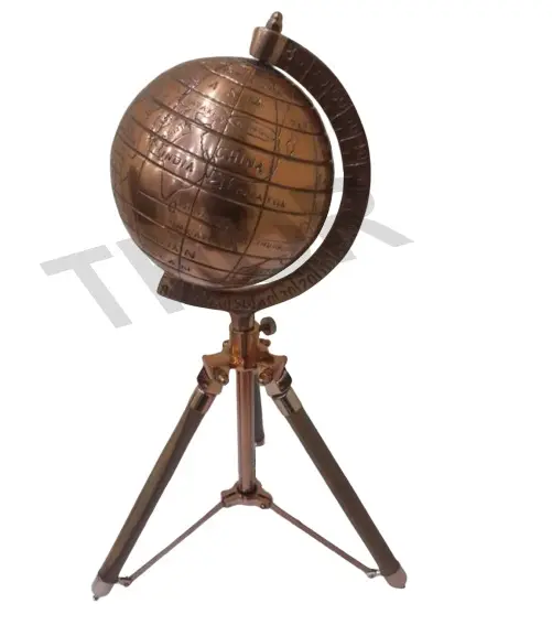 World Globe Rotating Earth Globe & Modern World Map